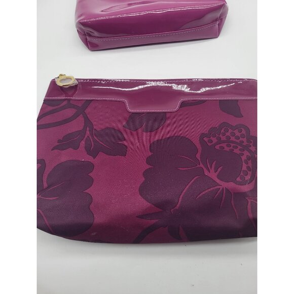 Estee Lauder Makeup/Cosmetic/Travel Pouches Purple x2 - Picture 4 of 9